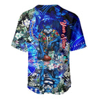 Personalized Geelong Football Cats Baseball Jersey Tropical Hibiscus Flowers - Pacific Fusion Style