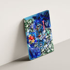 Personalized Geelong Football Cats Canvas Wall Art Tropical Hibiscus Flowers - Pacific Fusion Style