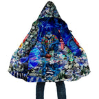 Personalized Geelong Football Cats Cloak Tropical Hibiscus Flowers - Pacific Fusion Style