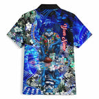 Personalized Geelong Football Cats Hawaiian Shirt Tropical Hibiscus Flowers - Pacific Fusion Style