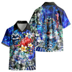 Personalized Geelong Football Cats Kid Hawaiian Shirt Tropical Hibiscus Flowers - Pacific Fusion Style