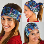 Personalized Geelong Football Cats Neck Gaiter Tropical Hibiscus Flowers - Pacific Fusion Style