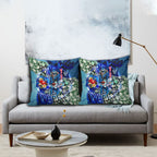 Personalized Geelong Football Cats Pillow Cover Tropical Hibiscus Flowers - Pacific Fusion Style