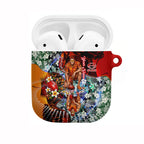 Personalized Gold Coast Suns Football AirPods Case Tropical Hibiscus Flowers - Pacific Fusion Style