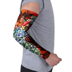 Personalized Gold Coast Suns Football Arm Sleeves Tropical Hibiscus Flowers - Pacific Fusion Style