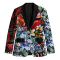 Personalized Gold Coast Suns Football Blazer Tropical Hibiscus Flowers - Pacific Fusion Style