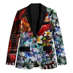 Personalized Gold Coast Suns Football Blazer Tropical Hibiscus Flowers - Pacific Fusion Style