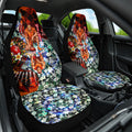 Personalized Gold Coast Suns Football Car Seat Cover Tropical Hibiscus Flowers - Pacific Fusion Style
