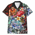 Personalized Gold Coast Suns Football Hawaiian Shirt Tropical Hibiscus Flowers - Pacific Fusion Style
