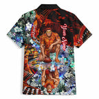 Personalized Gold Coast Suns Football Hawaiian Shirt Tropical Hibiscus Flowers - Pacific Fusion Style