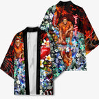 Personalized Gold Coast Suns Football Kimono Tropical Hibiscus Flowers - Pacific Fusion Style
