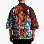 Personalized Gold Coast Suns Football Kimono Tropical Hibiscus Flowers - Pacific Fusion Style