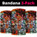 Personalized Gold Coast Suns Football Neck Gaiter Tropical Hibiscus Flowers - Pacific Fusion Style