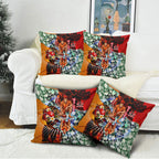 Personalized Gold Coast Suns Football Pillow Cover Tropical Hibiscus Flowers - Pacific Fusion Style