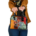 Personalized Gold Coast Suns Football Shoulder Handbag Tropical Hibiscus Flowers - Pacific Fusion Style
