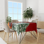 Personalized Gold Coast Suns Football Tablecloth Tropical Hibiscus Flowers - Pacific Fusion Style