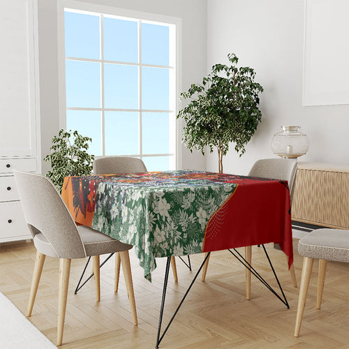 Personalized Gold Coast Suns Football Tablecloth Tropical Hibiscus Flowers - Pacific Fusion Style