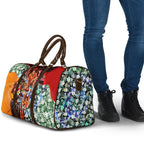 Personalized Gold Coast Suns Football Travel Bag Tropical Hibiscus Flowers - Pacific Fusion Style