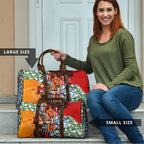 Personalized Gold Coast Suns Football Travel Bag Tropical Hibiscus Flowers - Pacific Fusion Style