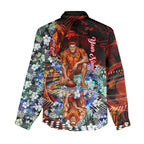 Personalized Gold Coast Suns Football Women Casual Shirt Tropical Hibiscus Flowers - Pacific Fusion Style