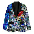 Personalized Port Adelaide Football Power Blazer Tropical Hibiscus Flowers - Pacific Fusion Style