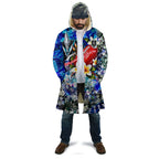 Personalized Port Adelaide Football Power Cloak Tropical Hibiscus Flowers - Pacific Fusion Style