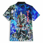 Personalized Port Adelaide Football Power Hawaiian Shirt Tropical Hibiscus Flowers - Pacific Fusion Style
