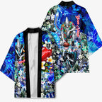 Personalized Port Adelaide Football Power Kimono Tropical Hibiscus Flowers - Pacific Fusion Style