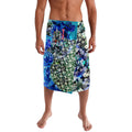 Personalized Port Adelaide Football Power Lavalava Tropical Hibiscus Flowers - Pacific Fusion Style