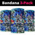 Personalized Port Adelaide Football Power Neck Gaiter Tropical Hibiscus Flowers - Pacific Fusion Style