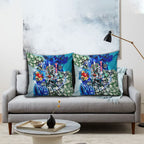 Personalized Port Adelaide Football Power Pillow Cover Tropical Hibiscus Flowers - Pacific Fusion Style