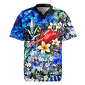 Personalized Port Adelaide Football Power Rugby Jersey Tropical Hibiscus Flowers - Pacific Fusion Style