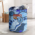 Australia Aboriginal Fathers Day Laundry Basket Indigenous Dot Art Pattern - Parent Child