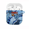 Australia Aboriginal Fathers Day AirPods Case Indigenous Dot Art Pattern - Parent Child