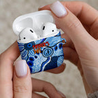 Australia Aboriginal Fathers Day AirPods Case Indigenous Dot Art Pattern - Parent Child