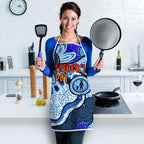 Australia Aboriginal Fathers Day Apron Indigenous Dot Art Pattern - Parent Child