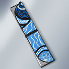 Australia Aboriginal Fathers Day Auto Sun Shade Indigenous Dot Art Pattern - Parent Child