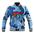 Australia Aboriginal Fathers Day Baseball Jacket Indigenous Dot Art Pattern - Parent Child