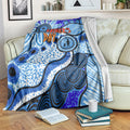 Australia Aboriginal Fathers Day Blanket Indigenous Dot Art Pattern - Parent Child