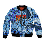 Australia Aboriginal Fathers Day Bomber Jacket Indigenous Dot Art Pattern - Parent Child
