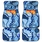 Australia Aboriginal Fathers Day Car Mats Indigenous Dot Art Pattern - Parent Child