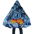 Australia Aboriginal Fathers Day Cloak Indigenous Dot Art Pattern - Parent Child
