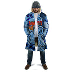 Australia Aboriginal Fathers Day Cloak Indigenous Dot Art Pattern - Parent Child
