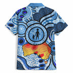 Australia Aboriginal Fathers Day Hawaiian Shirt Indigenous Dot Art Pattern - Parent Child