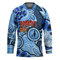 Australia Aboriginal Fathers Day Hockey Jersey Indigenous Dot Art Pattern - Parent Child