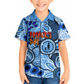 Australia Aboriginal Fathers Day Kid Hawaiian Shirt Indigenous Dot Art Pattern - Parent Child