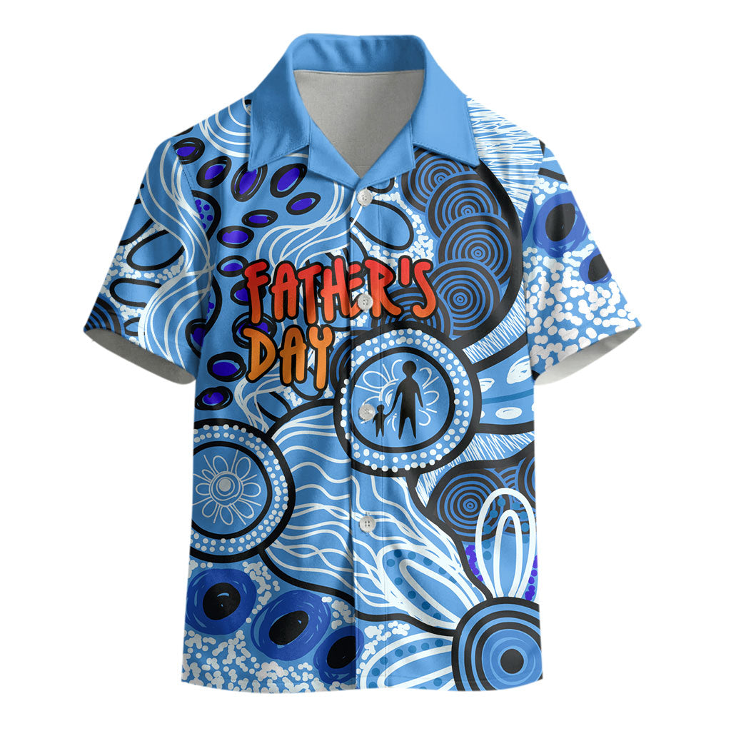 Australia Aboriginal Fathers Day Kid Hawaiian Shirt Indigenous Dot Art Pattern - Parent Child