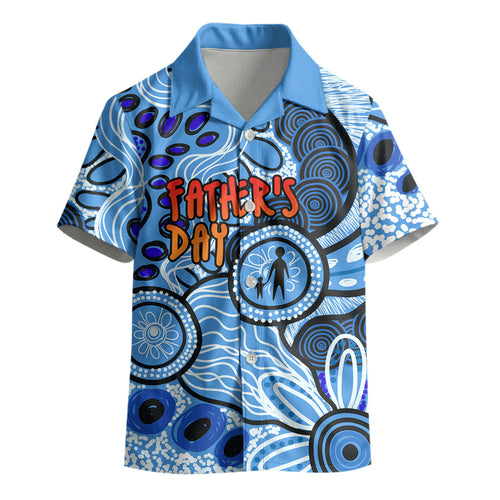 Australia Aboriginal Fathers Day Kid Hawaiian Shirt Indigenous Dot Art Pattern - Parent Child