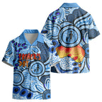 Australia Aboriginal Fathers Day Kid Hawaiian Shirt Indigenous Dot Art Pattern - Parent Child
