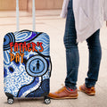 Australia Aboriginal Fathers Day Luggage Cover Indigenous Dot Art Pattern - Parent Child